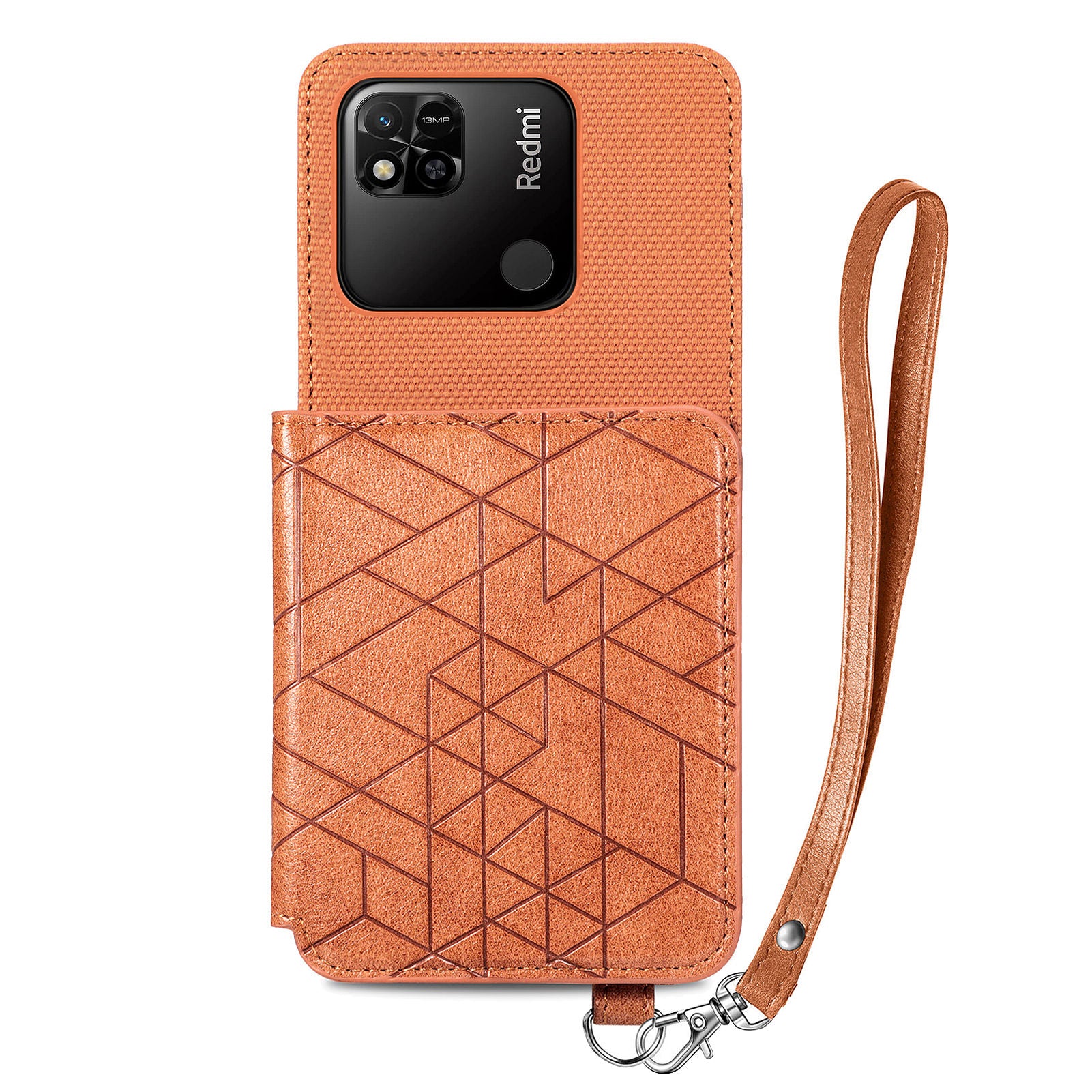 For Xiaomi Redmi 9C Redmi 9C NFC Redmi 10A Drop-proof Phone Case with Strap Kickstand PU Leather TPU Geometry Imprinted Cell Phone Cover For Xiaomi Redmi 9C Redmi 9C NFC Redmi 10A Drop-proof Phone Case with Strap Kickstand PU Leather TPU Geometry Imprinted Cell Phone Cover